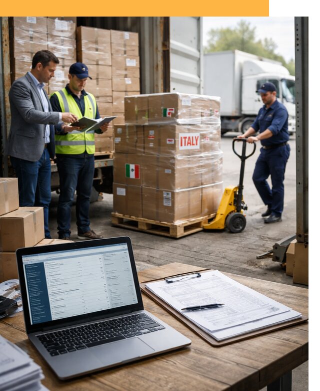 Доставка грузов из Италии: морские и авиаперевозки от 19334