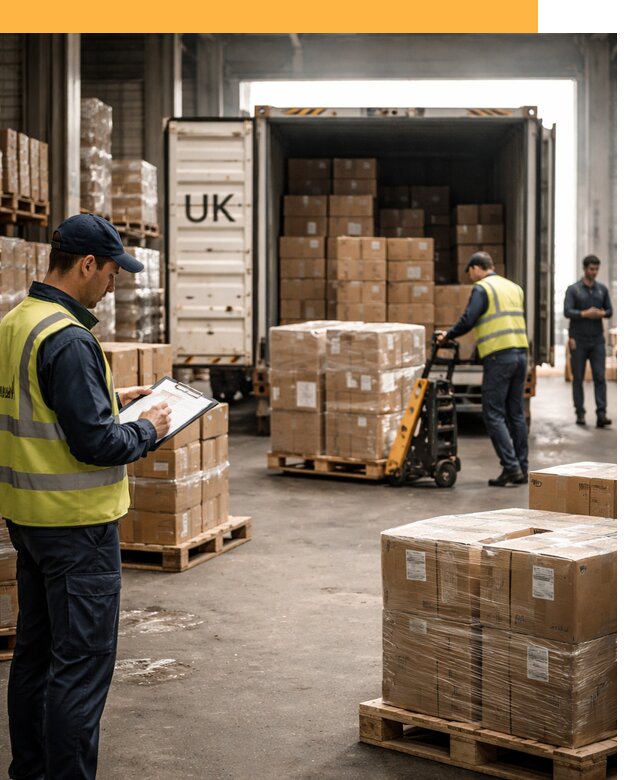 Доставка грузов из Великобритании с таможенным оформлением от 13426