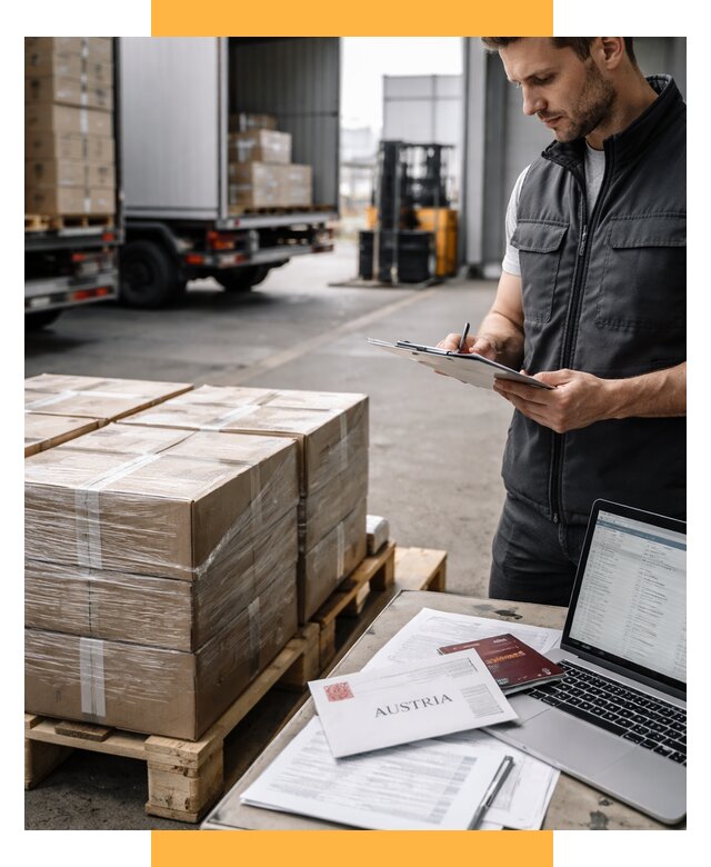 Доставка в Австрию от 69817 р. Логистика и экспорт СетСервис-Врн