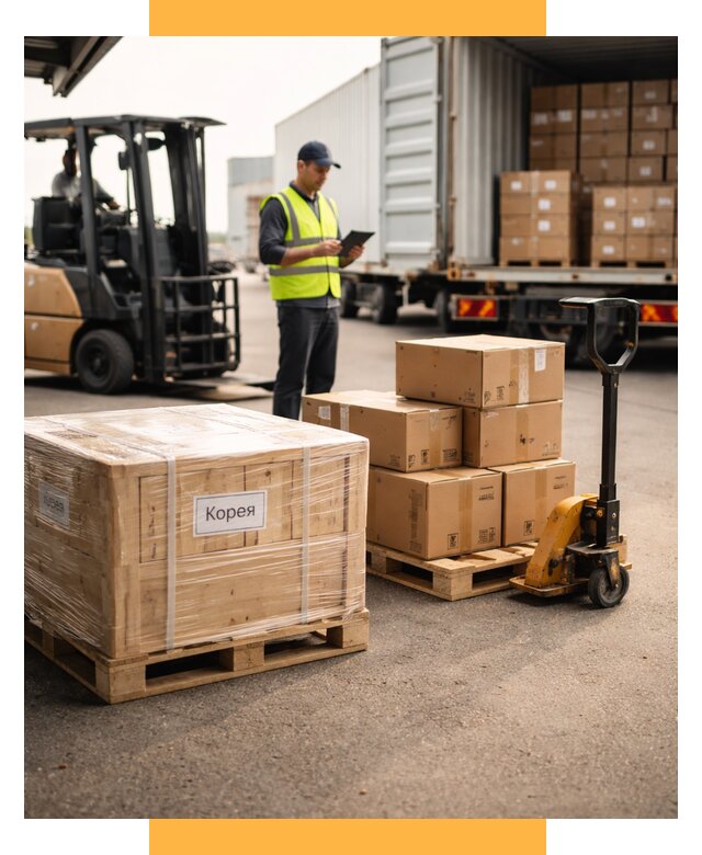 Доставка грузов в Корею из России от 37594 р. | СетСервис-Врн
