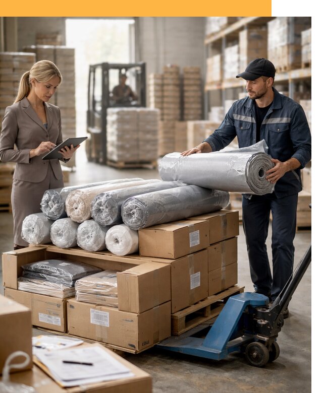 Перевозка текстиля по миру от 16112 руб. с таможней и страхованием