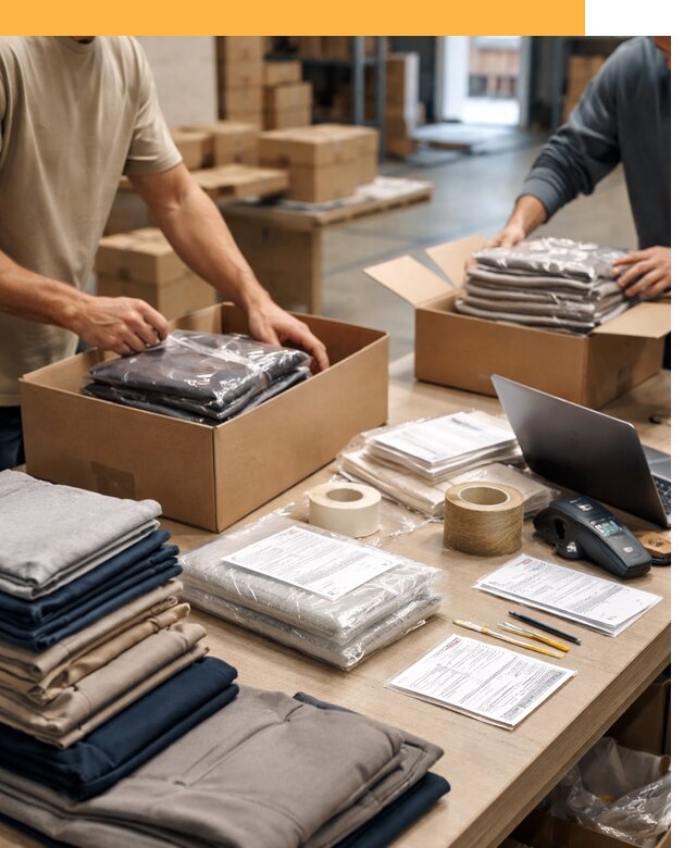 Перевозка одежды по миру от 8056 руб. с таможенным оформлением