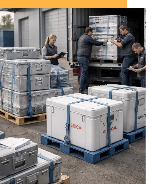 Перевозка медицинского оборудования по всему миру от 16112 руб